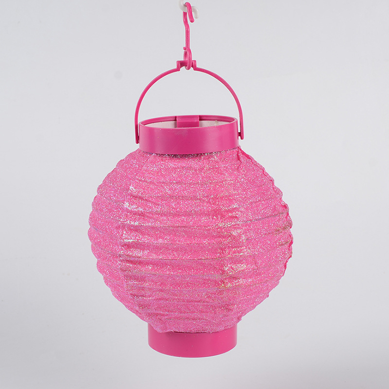 厂家直销外贸出口6寸金粉led布灯笼 多色时尚可定制灯笼批发