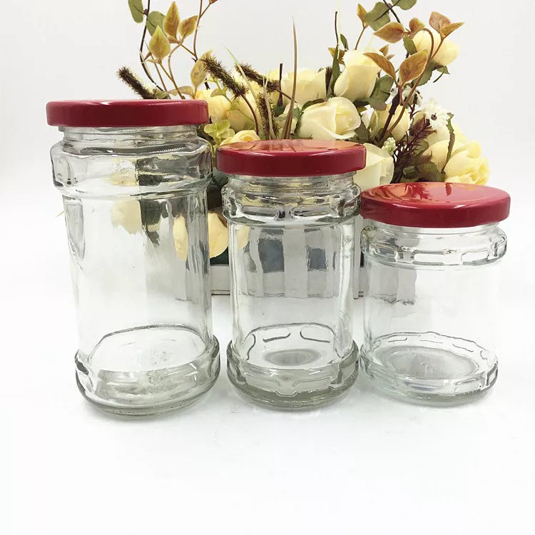 直销麻辣酱玻璃瓶辣椒酱空瓶子酱菜瓶装牛肉果酱玻璃瓶带盖密封瓶