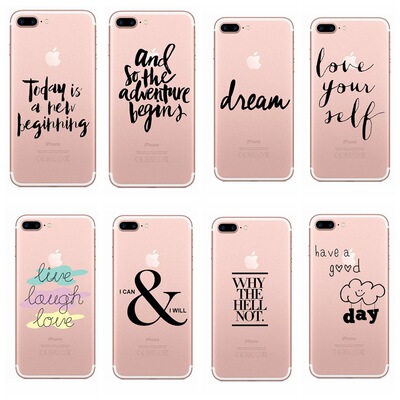 适用于iphone11promax手机壳 苹果xr创意英文字体tpu彩绘壳6s软壳