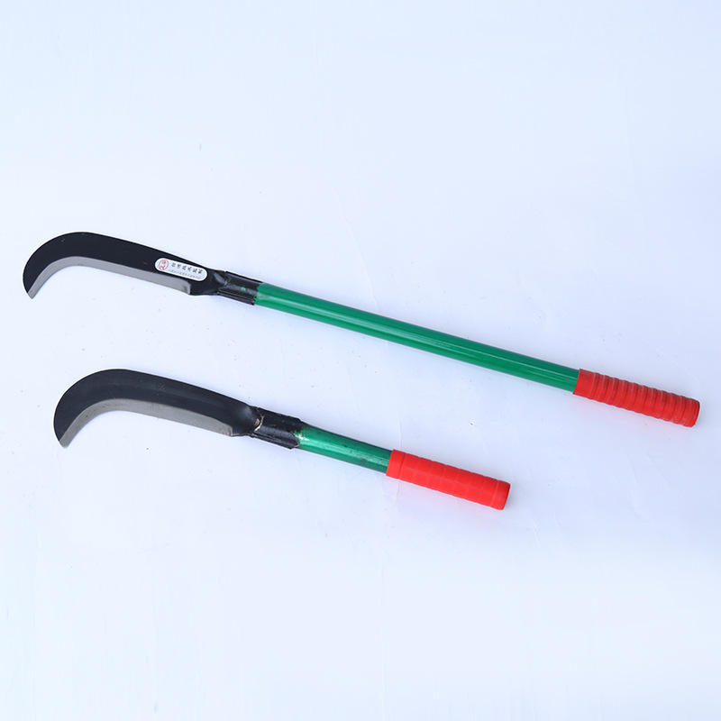 厂家直供50#钢铁柄勾刀 多规格宽扇镰刀农用收割刀短柄劈柴刀