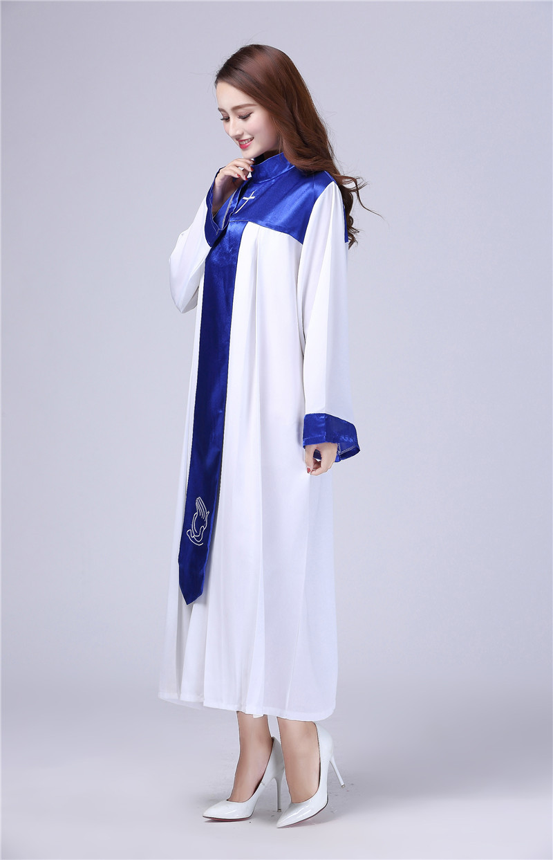 万圣节服装教会基督教服装耶稣教堂唱诗服班服圣衣圣诗服受洗服