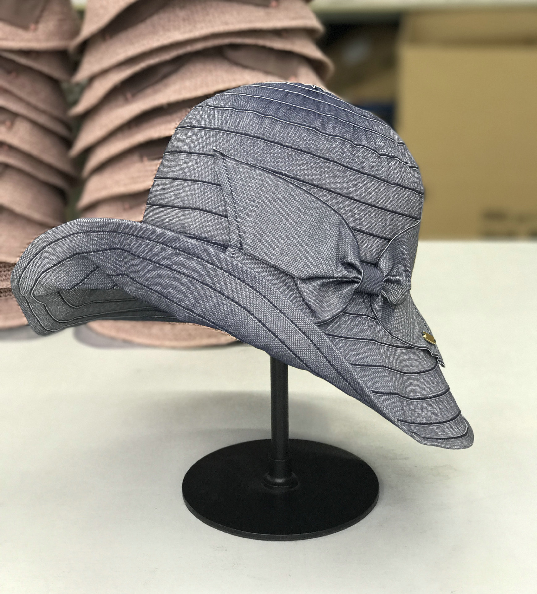 工厂直销帽子女17新款春夏季大沿时尚防晒遮阳户外帽wx047