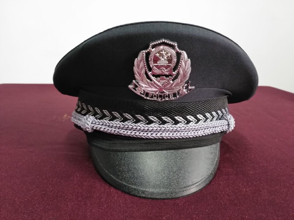 幼儿园演出儿童大盖帽演出大檐帽帽子军帽女保安帽子代发一件