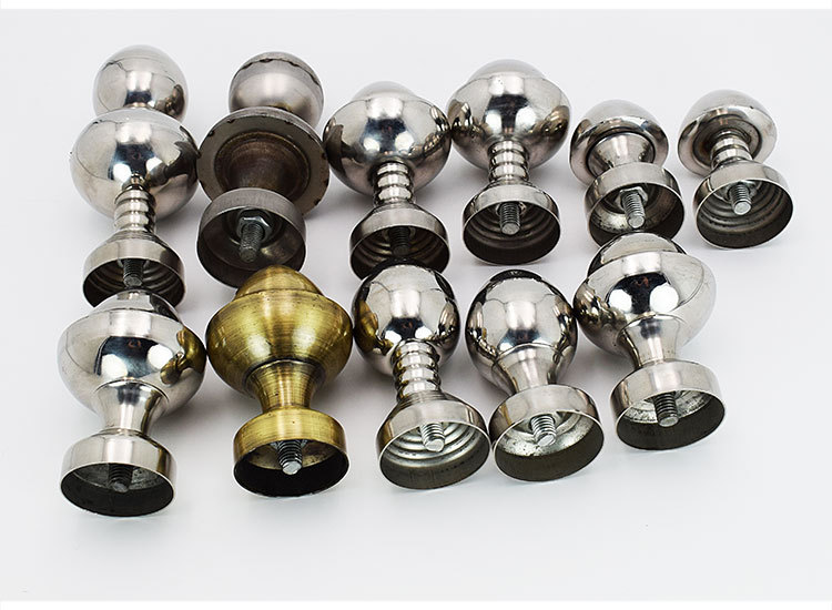 大门拉手头配件加厚304不锈钢圆管方管拉手配件玻璃门拉手头装饰