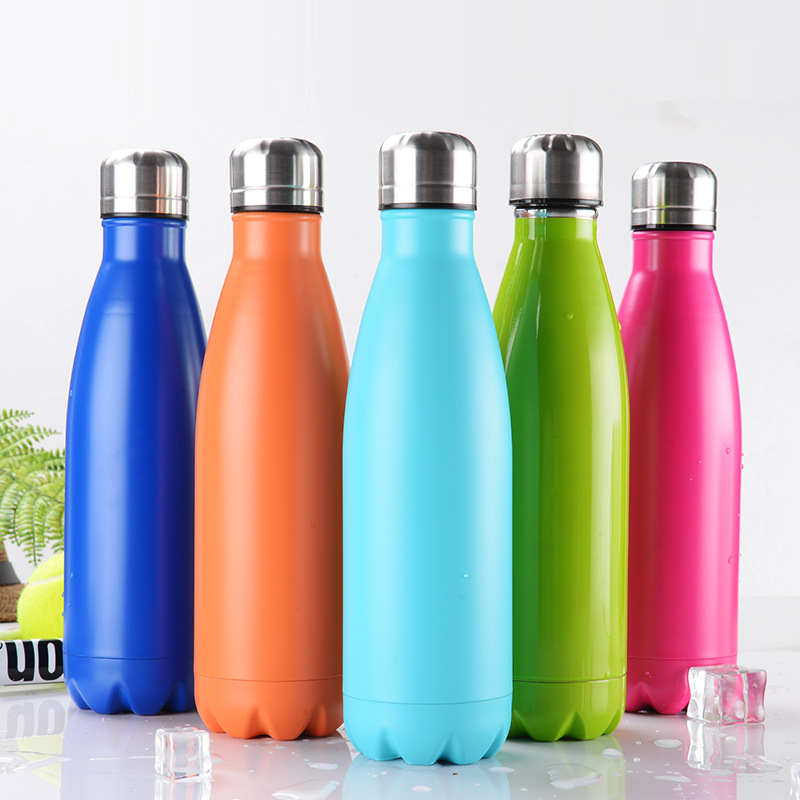 Fashion Brand Coke Bottle Stainless Steel 304 Vacuum Portable Outdoor Sports Bottle Thermos Cup Water Cup Gift Customization