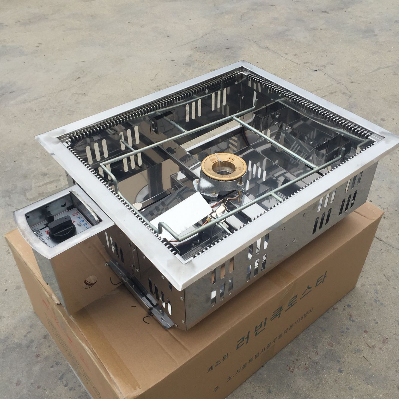 韩国石板烤肉炉 烧烤石板炉 包铝石烤盘38*48cm 50*60cm