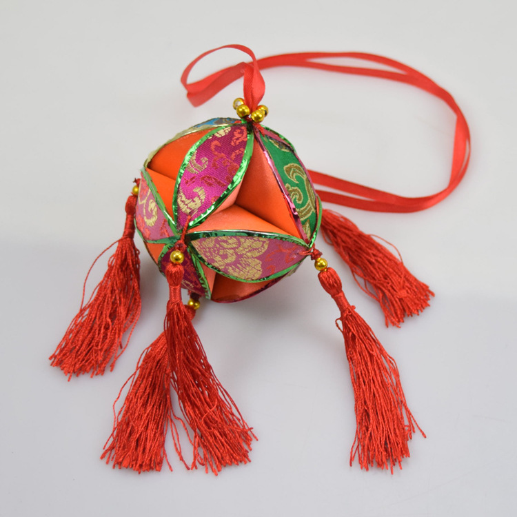 民族风广西壮族纯手工制作绣球8公分 旅游纪念品工艺品批发