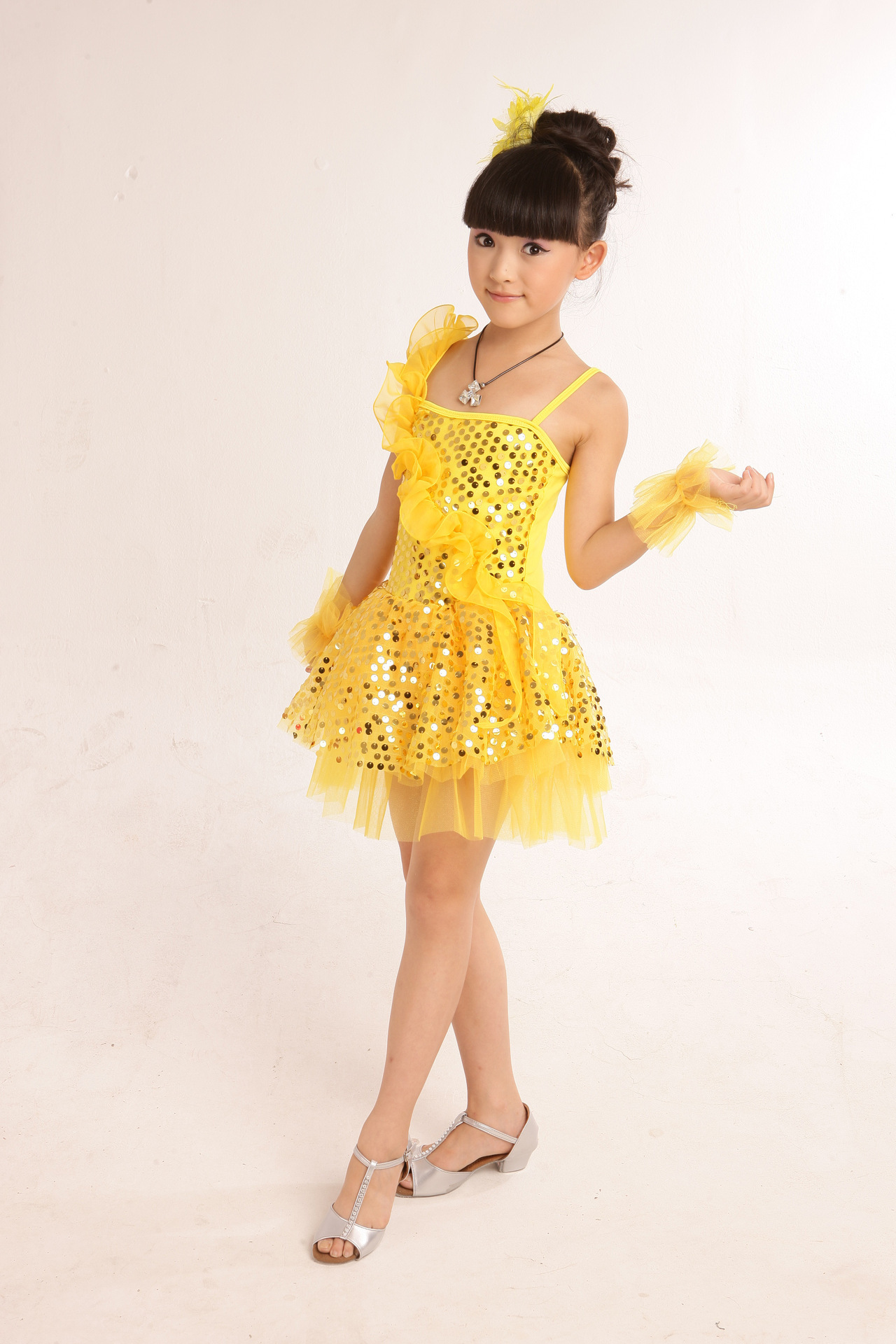 儿童拉丁舞裙儿童拉丁舞服装新款表演舞台服女童演出比赛服31