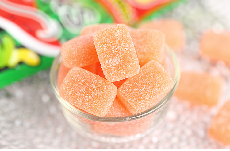 日本进口乐倍尔sours西瓜味软糖果汁软糖qq软糖橡皮糖45g