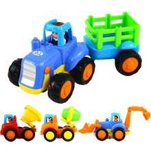 汇乐儿童玩具车惯性车工程车回力车玩具模型回力小车儿童玩具326