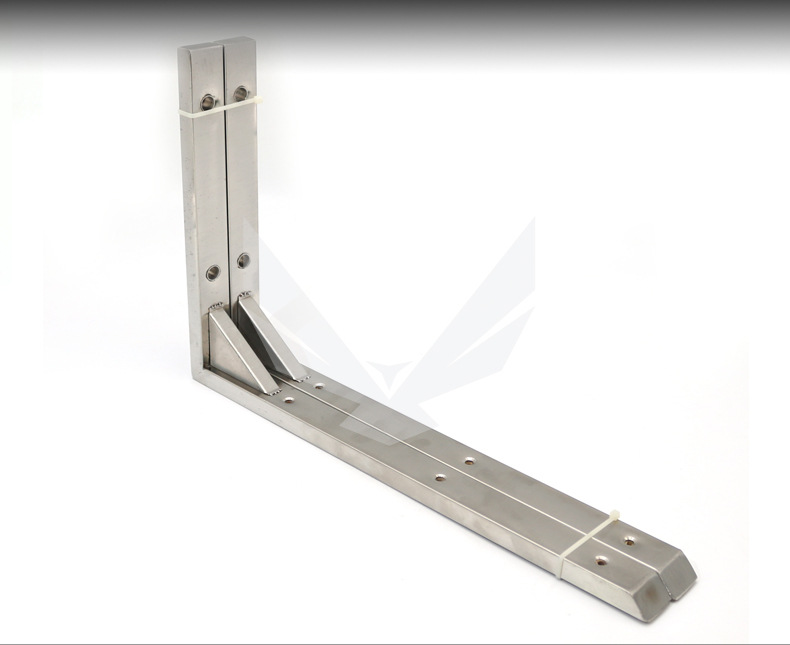 不锈钢层板托架14寸方管支撑架l型直角支架连接件固定三角撑