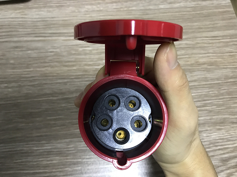 zng工业连接器16a5p 380v工业电缆耦合器5芯16a 航空快速对接头