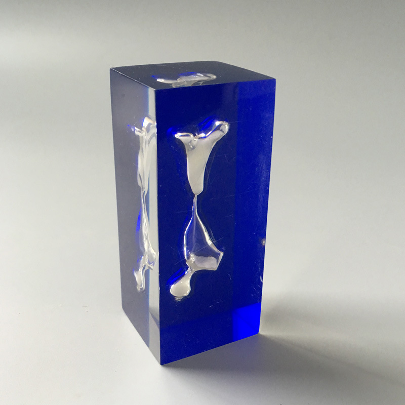 透明亚克力机油纯度内埋展示工艺品压克力入油对比展示道具礼品