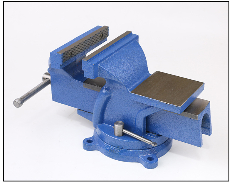 小型台虎钳 3寸-20寸活动旋转平口钳 固定夹持加重型虎钳