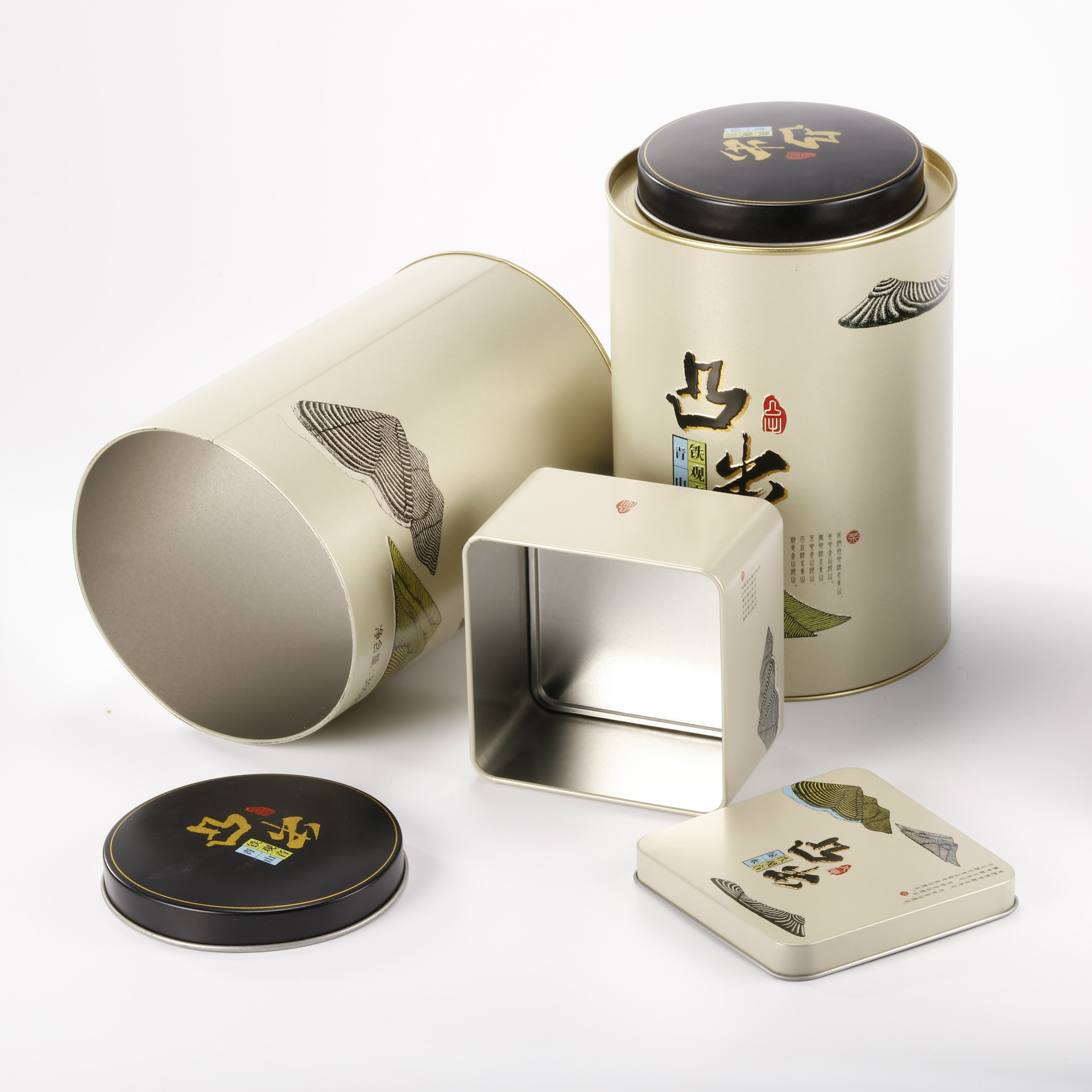 厂家直销 马口铁 茶 叶罐 铁观音茶叶铁盒 通用型茶业包装铁罐