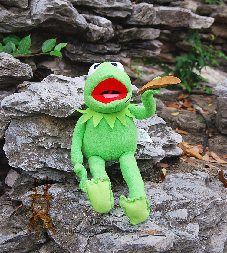 美系经典芝麻街大笑青蛙手脚可定型张嘴玩偶公仔玩具礼物凹造型