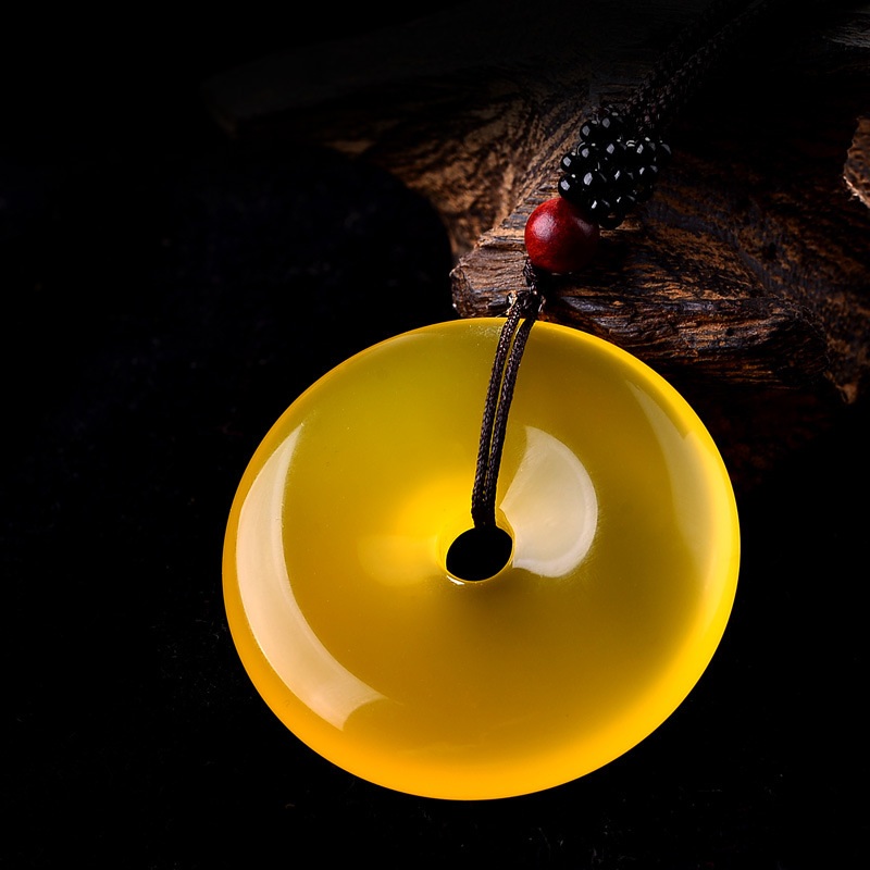 天然黄玉髓平安扣吊坠厂家直销超低价供应 红绿黄三色玛瑙平安扣