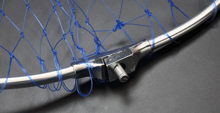 鸿运彩抄网2米三节 可折叠三角管捞网 铝合金捞鱼网抄鱼网