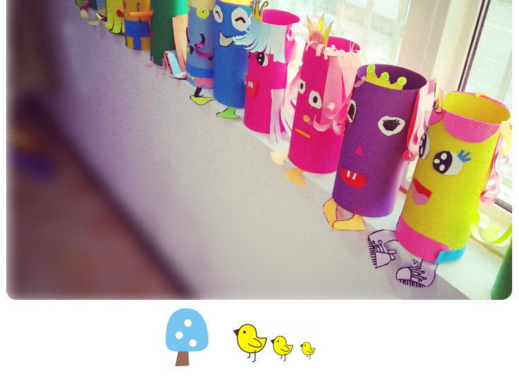 白胚纸筒纸管纸芯筒卷纸筒圆纸筒幼儿园创意手工diy材料绘画涂鸦