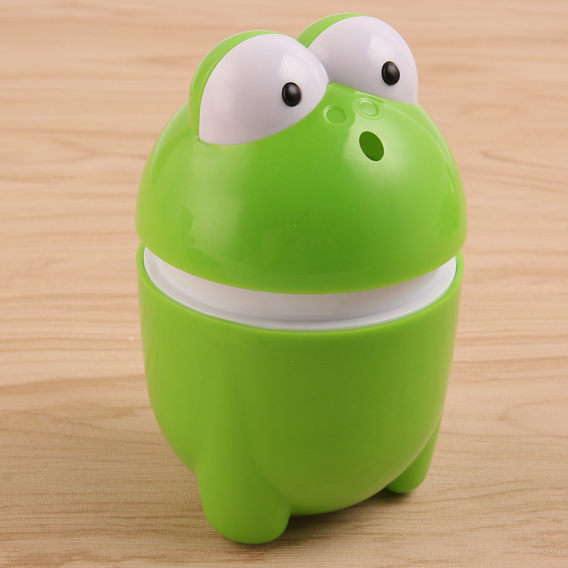 供应塑料广告礼品赠品 创意卡通青蛙自动牙签盒 牙签瓶 牙签罐