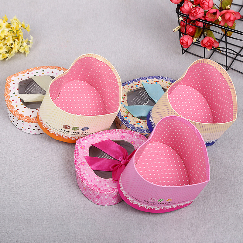 Creative DIY Exquisite Gift Box Valentine's Day Gift Heart-Shaped Gift Box Printed Packaging Box