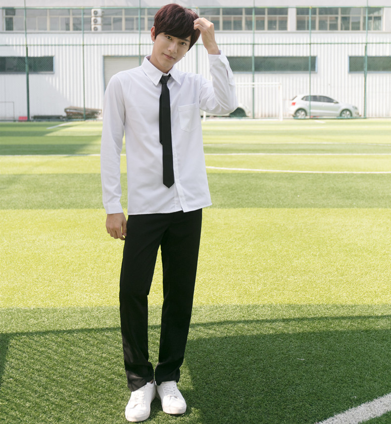 学生日系班服校服学生jk制服男白衬长袖黑裤水手服制服学院风套装