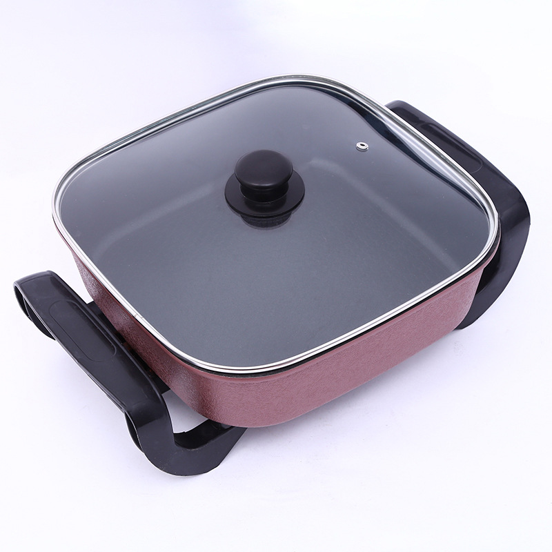 Taobao Multi-Functional Electric Food Warmer Square Pan Non-Stick Pan Meat Roasting Pan Electric Roaster Pan Kitchen Utensils Wholesale