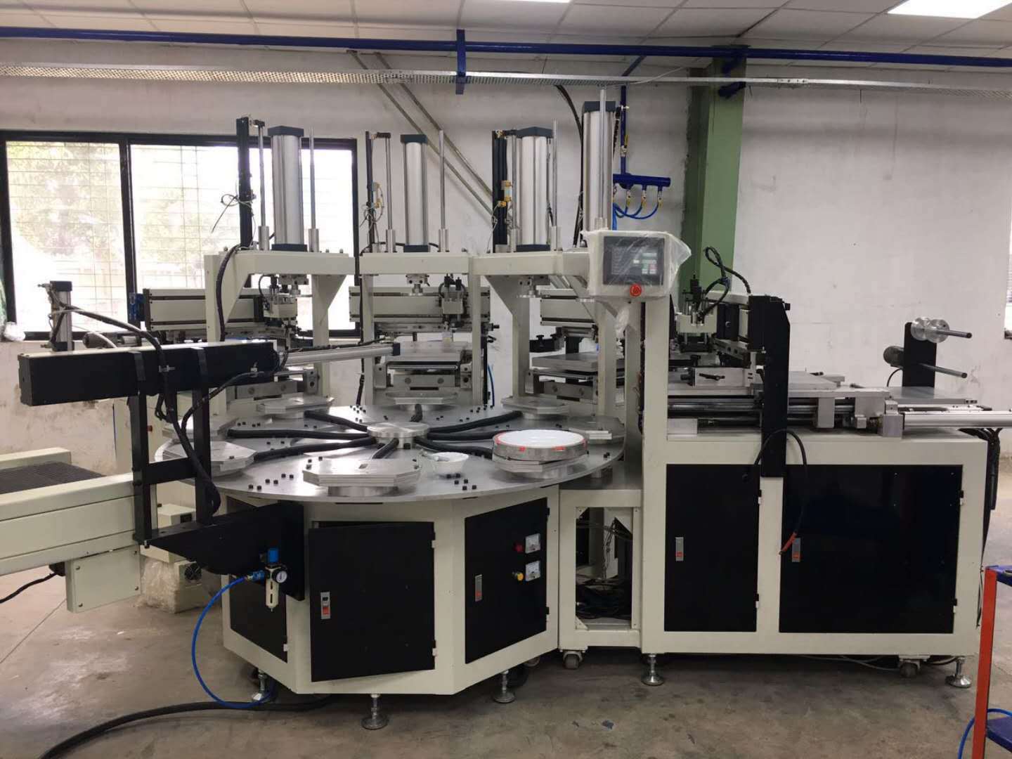 球体印刷机 全自动圣诞球移印机 球形产品整圆包边自动移印机