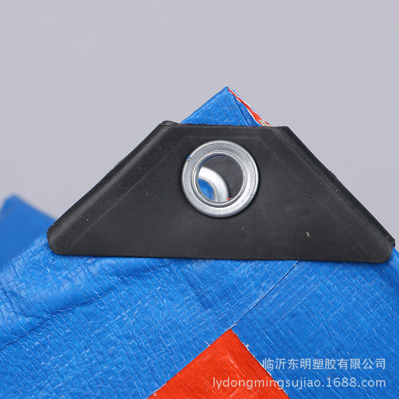 Wholesale PE Blue Orange Waterproof Sunshade Tarpaulin Sunscreen Wear-Resistant Water-Repellent Cloth PE Blue Orange Waterproof Canvas Factory Supply