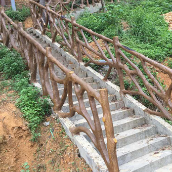 直塑护栏专业供应水泥仿木栏杆山体护栏建筑护栏建筑工程护栏批发