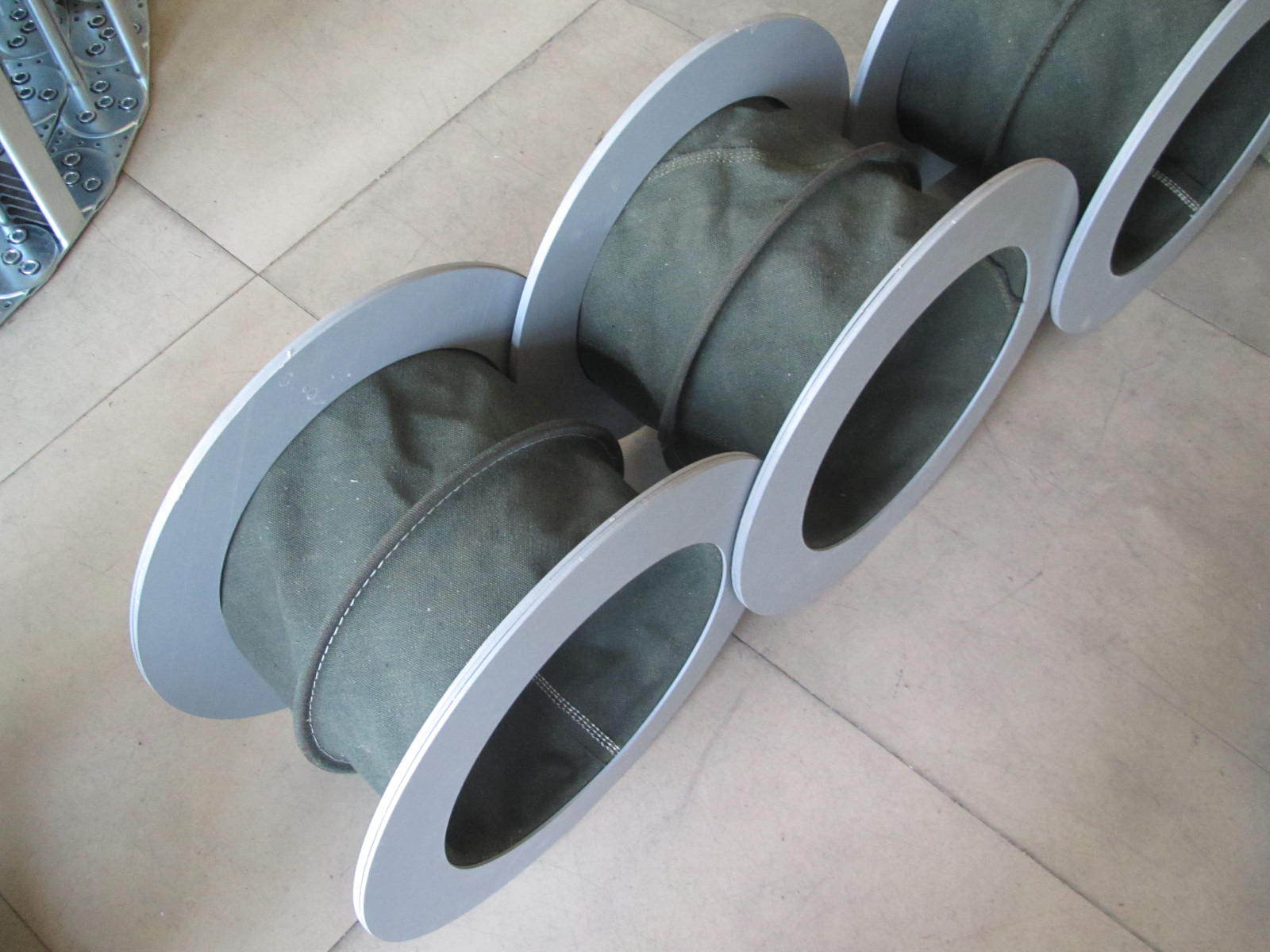 节能环保耐腐蚀通风软连接定制内有钢丝骨架新型中烟管内流动的烟气不