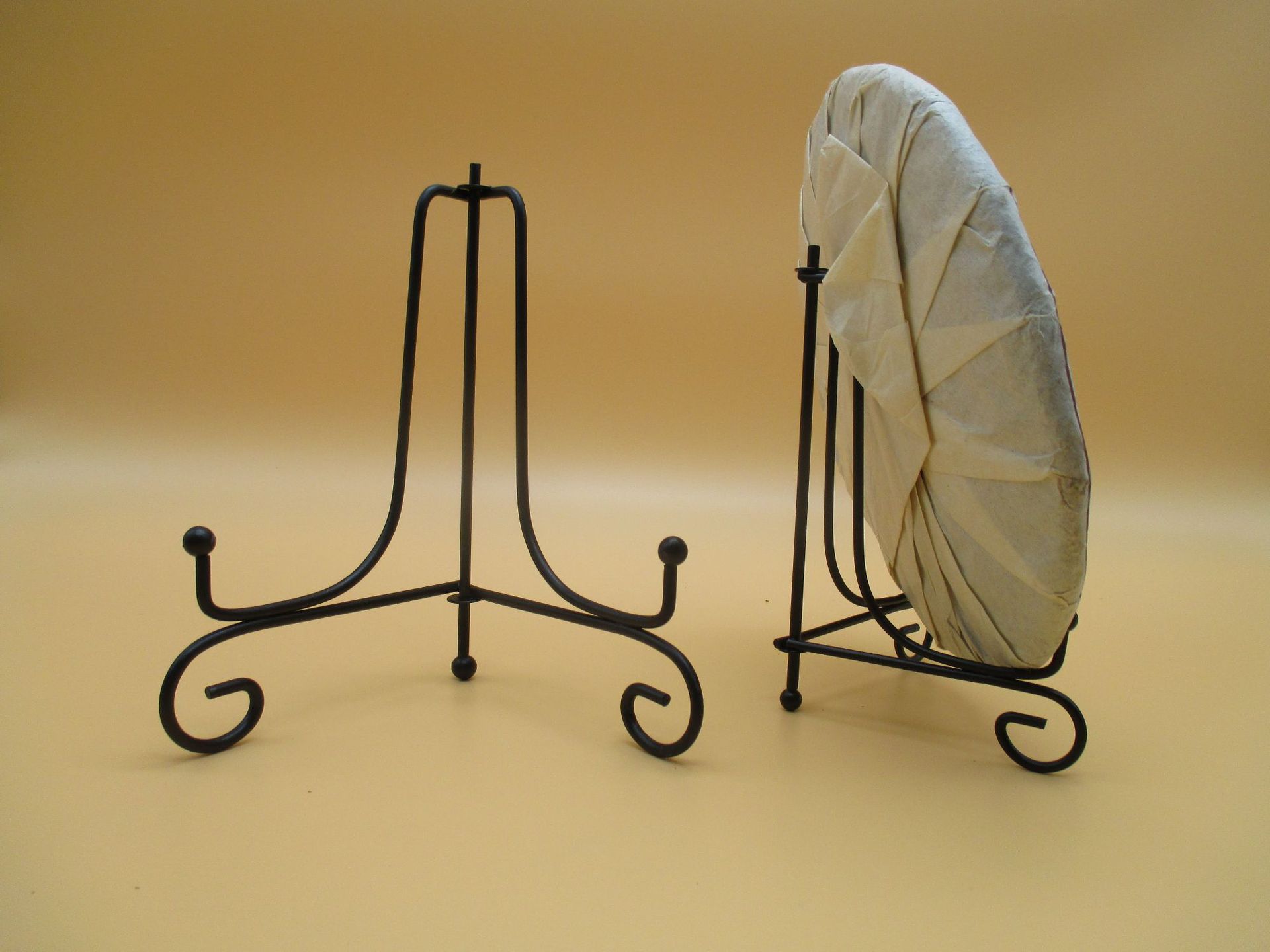 铁艺盘子支架 普洱茶架 茶饼展示支架 相框支架相框架展示架