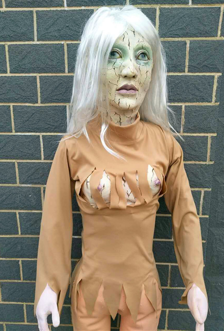 0成交1件双头怪婴爬尸吊鬼恶婴尸 恐怖魔鬼幽灵cos密室逃脱影视装饰