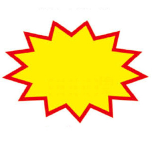 批发sp小号爆炸花 pop营销爆炸贴导购牌 广告贴 手写价格标签贴