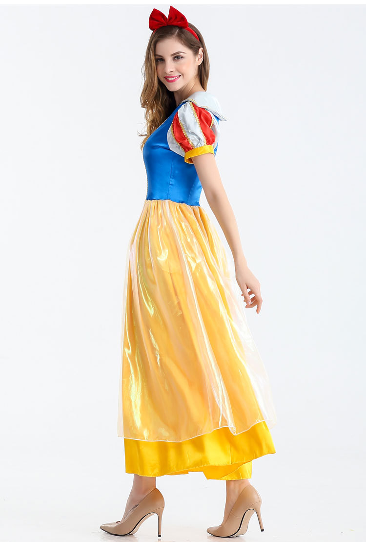 白雪公主裙演出服装成人礼服cosplay角色扮演化妆舞会话剧舞台装
