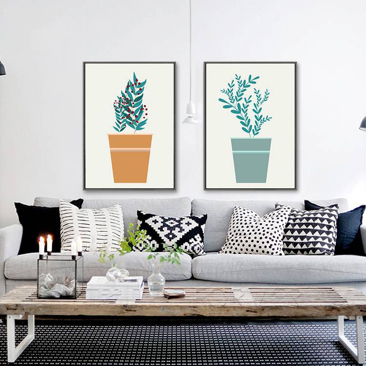 北欧小清新装饰画,8090后家居软装必备!