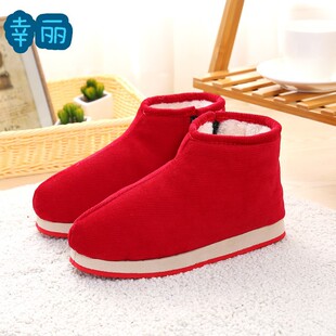 冬季保暖手工棉鞋灯芯绒男女加厚老棉鞋老北京布鞋厂家直销