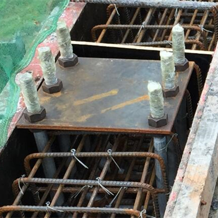 高铁用预埋螺栓 预埋钢板 地脚螺栓 热镀锌钢板 焊接螺栓预埋件