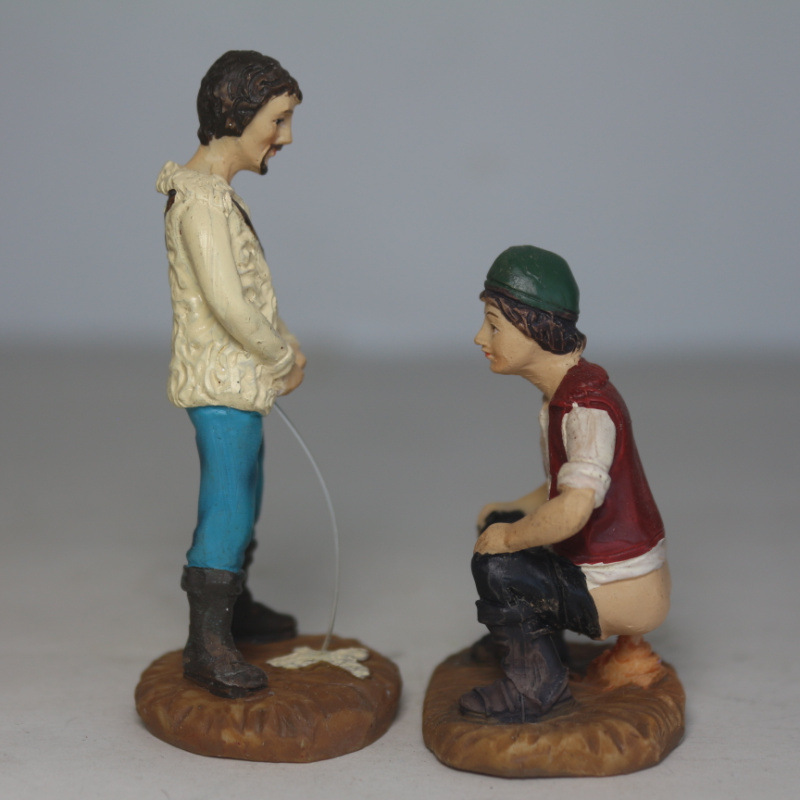 撒尿 拉屎 大小便 wc 树脂娃娃 沙具 心理沙盘 树脂摆件 厂家直销