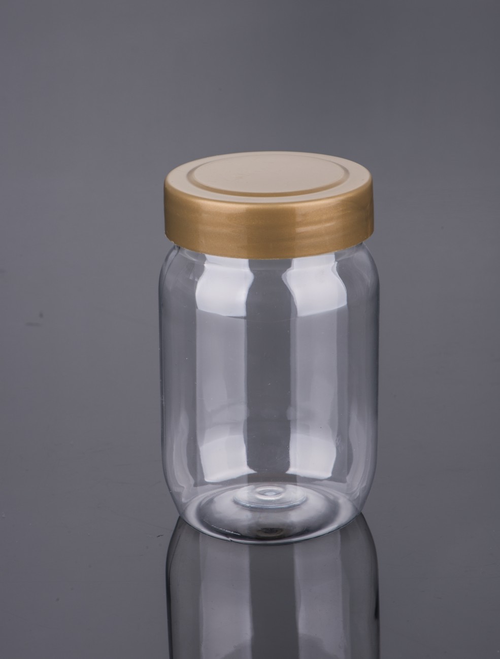 250ml果酱瓶 透明塑料罐子 mason jar 350g蜂蜜瓶 糖果瓶(pt057)