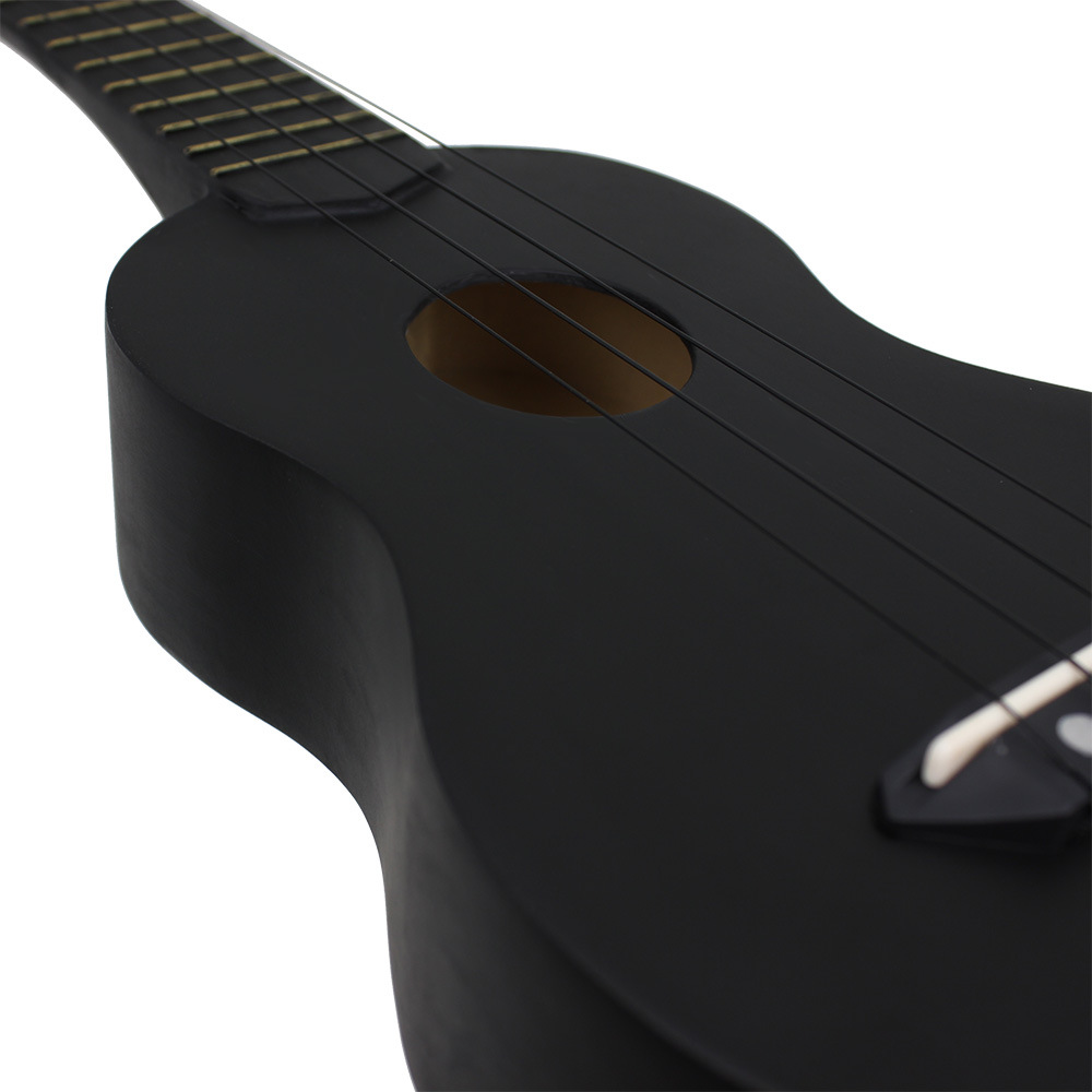 厂家直销 椴木21寸尤克里里吉他 纯色乌克丽丽尼龙四弦吉他批发