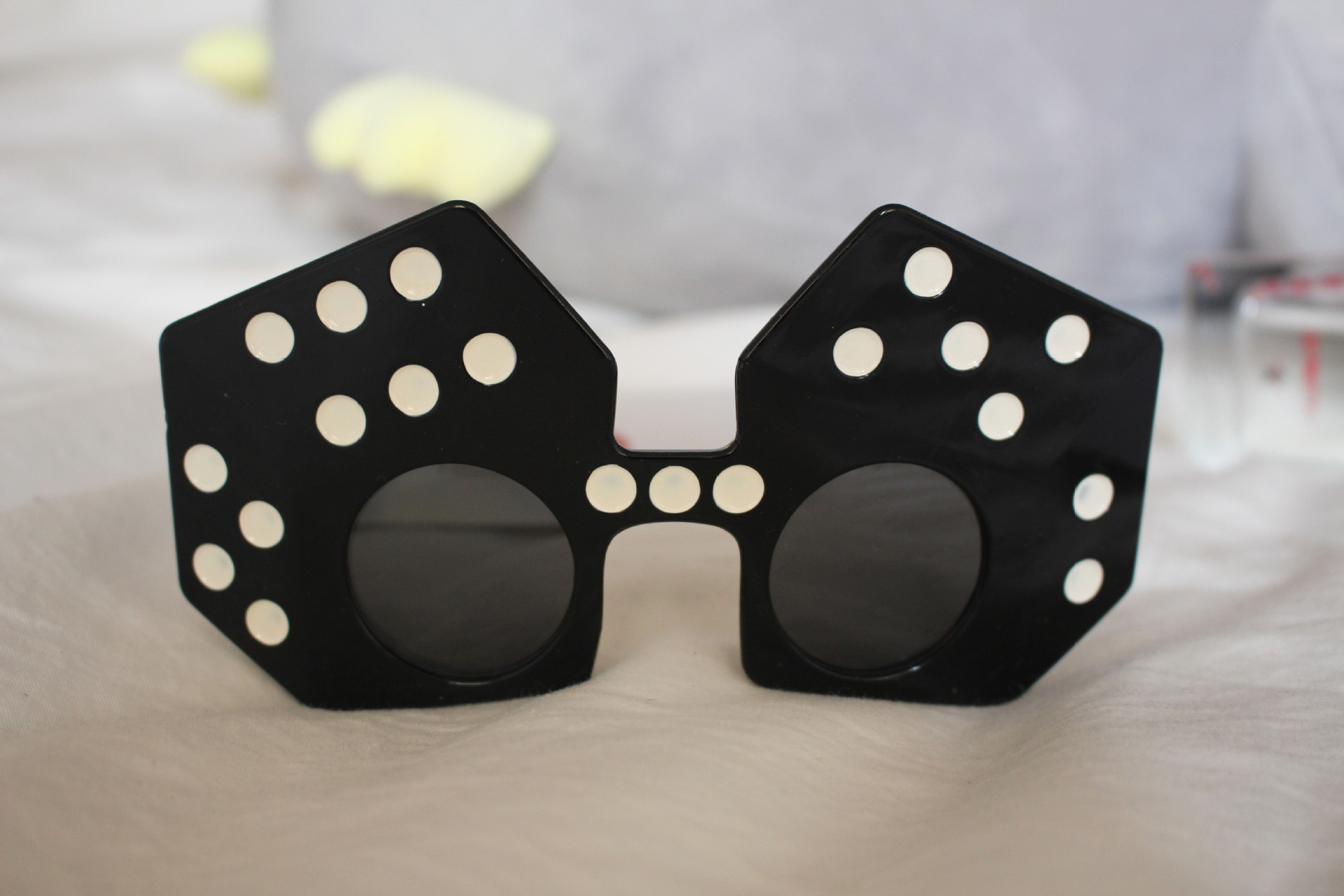 时尚搞怪派对用品个性搞怪眼镜 骰子造型派对装饰眼镜