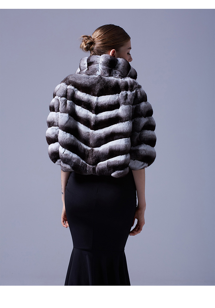 供应ayj皮草 青紫兰 裘皮披肩 南美栗鼠 龙猫 短款外套奢华时尚