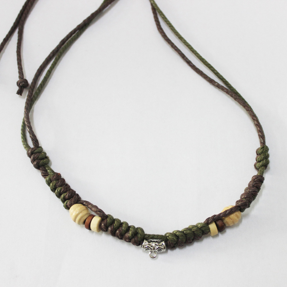 j4004 棉绳编织金刚结项链 情侣首饰品项链 厂家批发