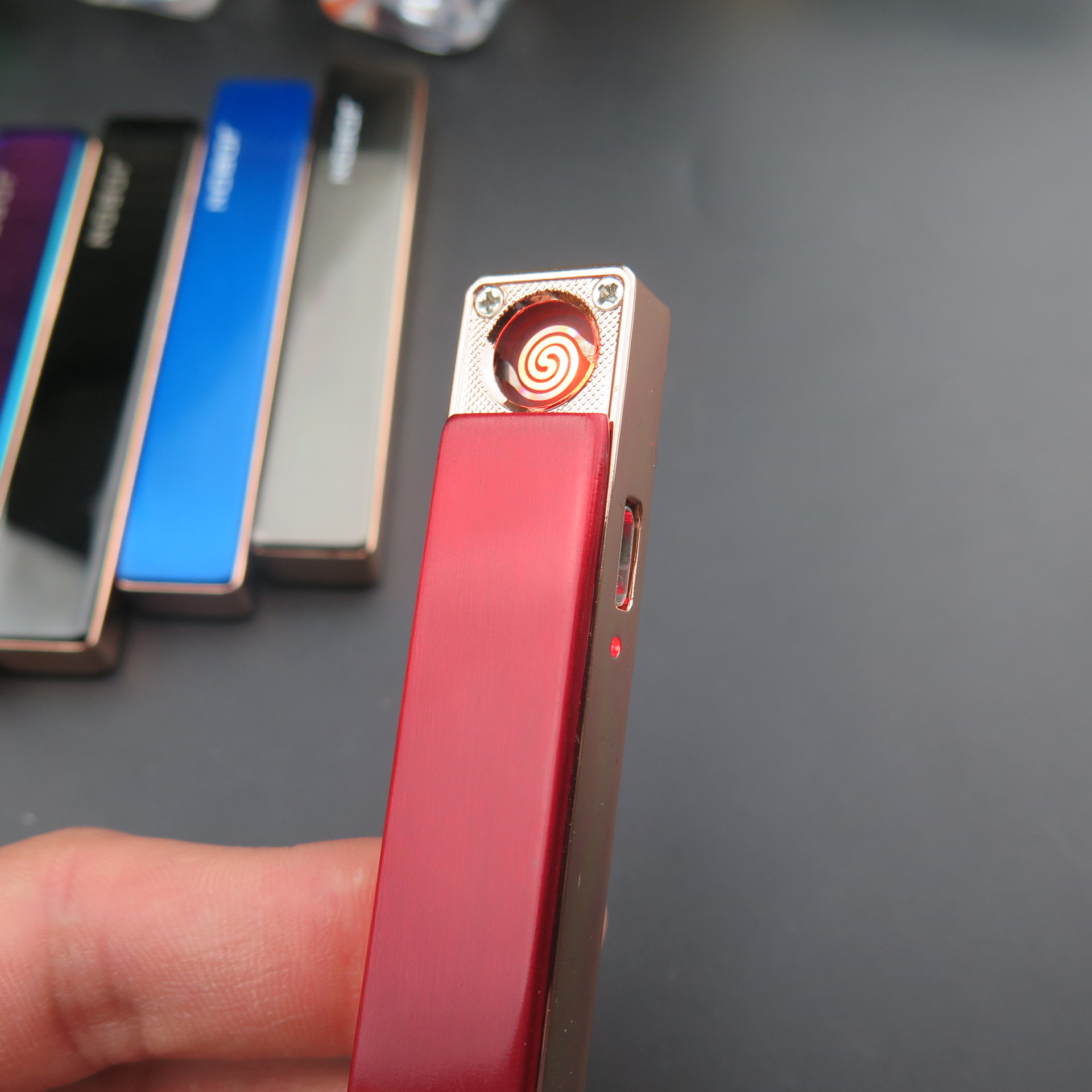 中邦usb充电打火机防风金属打火机 zb679电子点烟器烟具厂家批发