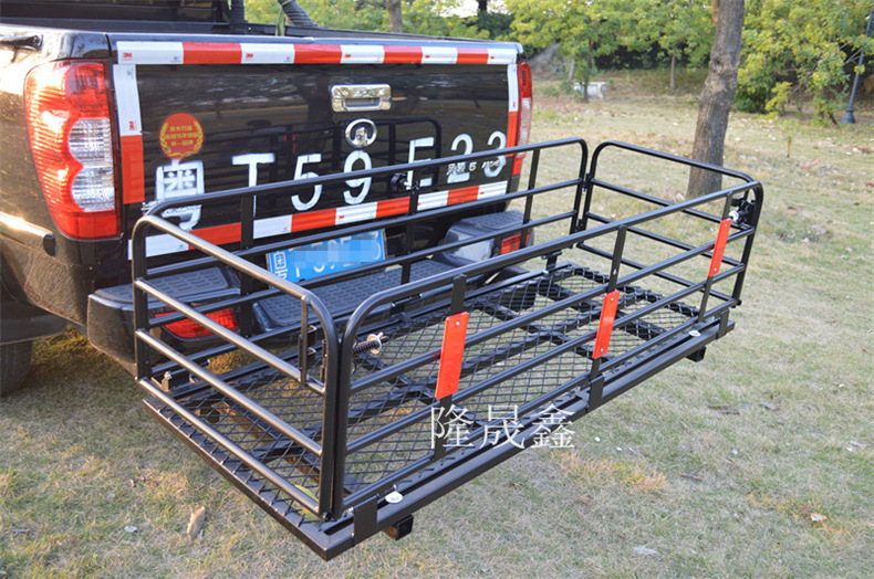 汽车折叠分体拖车篮后挂框拖尾篮汽车后货架汽车行李篮-阿里巴巴