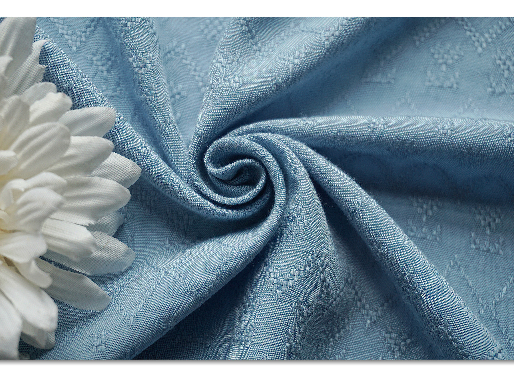 30支人棉提花面料批发 垂感波西米亚几何连衣裙套装服装面料 现货