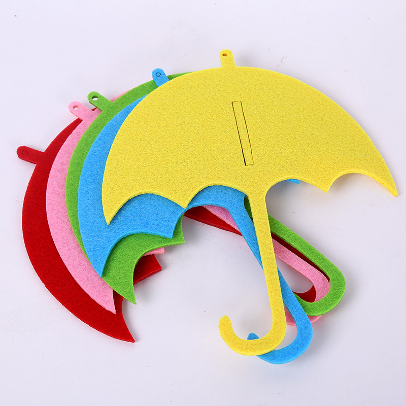 厂家直销不织布手工diy雨滴套装挂件 幼儿园室内不织布装饰材料