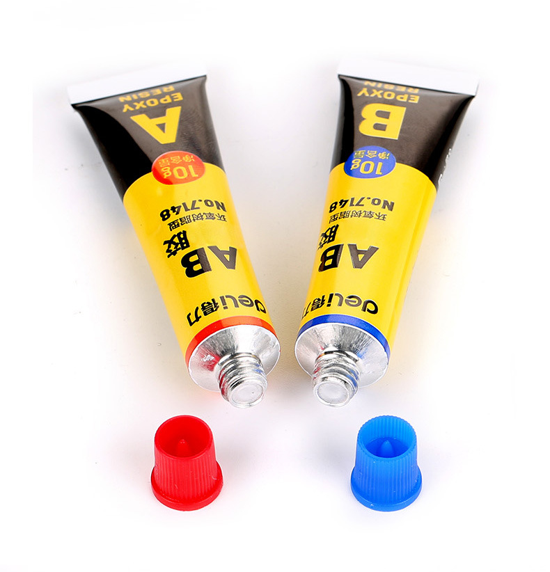 得力7148胶水 ab胶 a b胶水 可粘塑料 金属 通用胶水办公文具批发