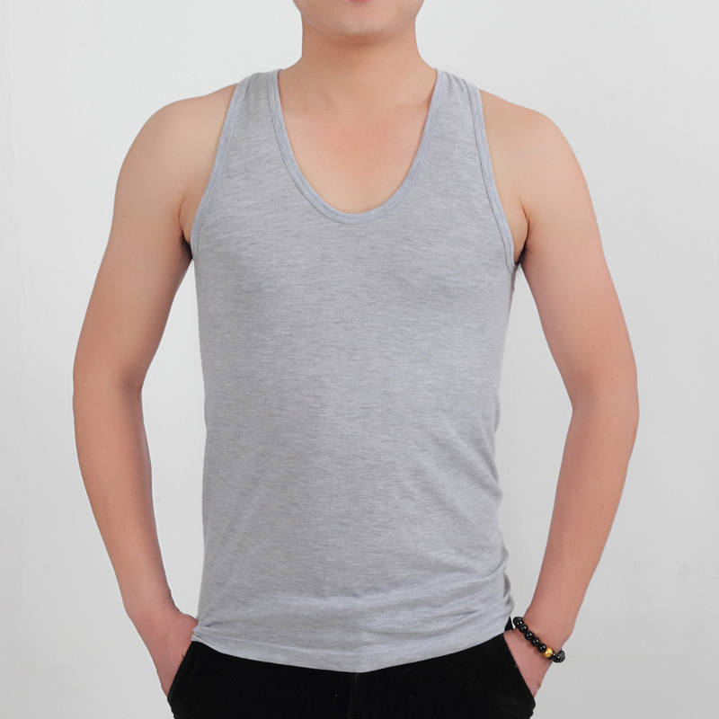 Factory Promotion Men's Vest Middle-Aged and Elderly Cotton plus-Sized plus-Sized Jersey Camisole Men's Cotton Vest